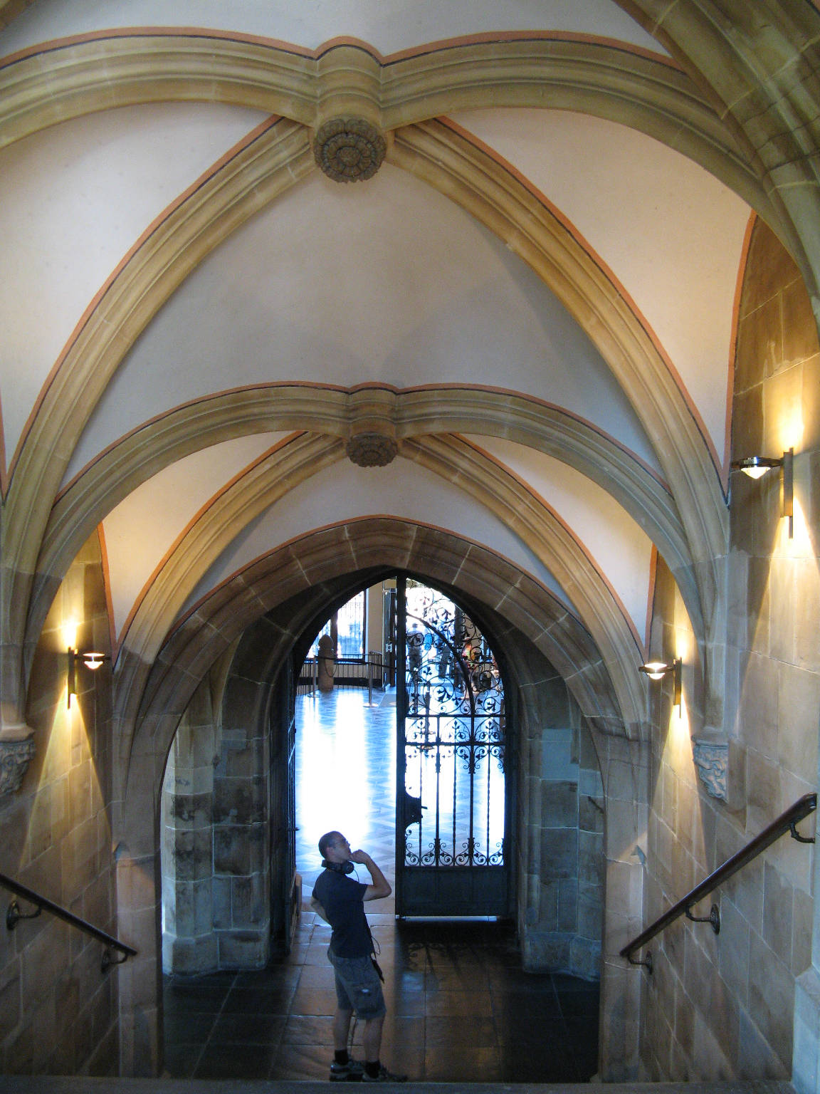 The lower section of staircase